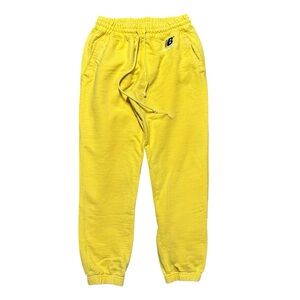 Mens Y2K New Balance X Aime Leon Dore Yellow Streetwear Sweatpants Size S